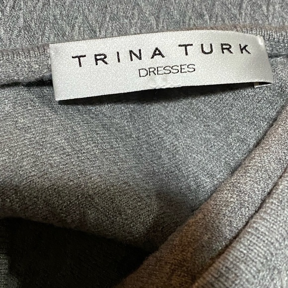 TRINA & Turk Gray Dress No Size - Picture 6 of 6